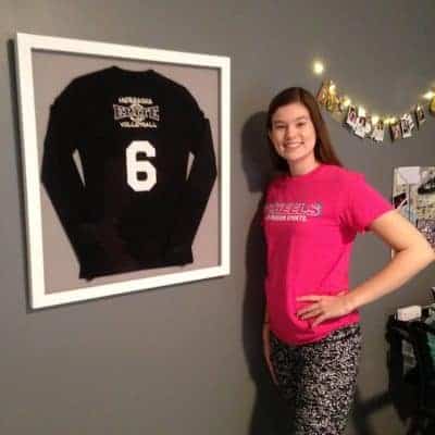 framed volleyball jersey