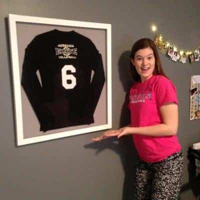 framed volleyball jersey